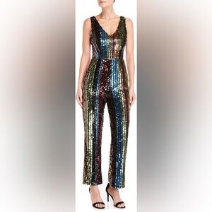 Hot & Delicious Vibrant Sequin Striped Pants